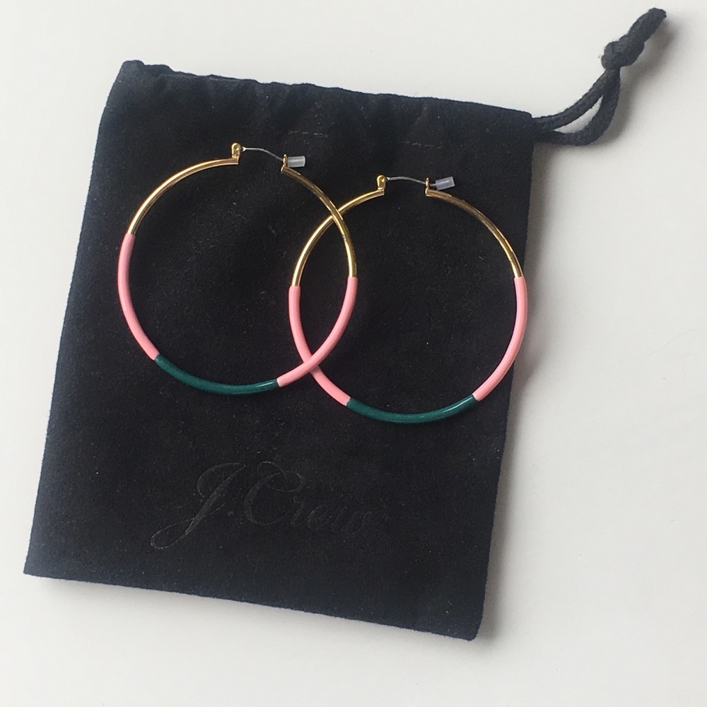 J.Crew - Dipped Enamel Hoop Earring